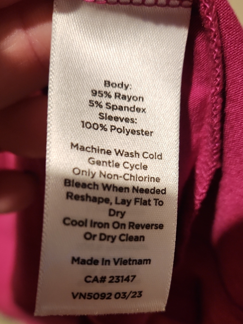 ❤️ TALBOTS PLEATED SLEEVE MAGENTA CREW NECK TOP, MP (MEDIUM PETITE) - Picture 7 of 8
